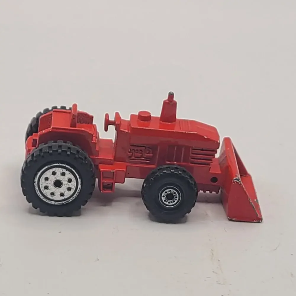 Vintage 1991 Hot Wheels Red Tractor/Loader (Loose)